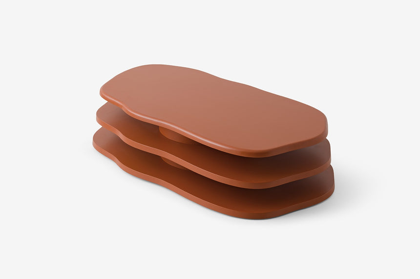 Stolik kawowy ISLAND L — Orange Brown — ujęcie 02