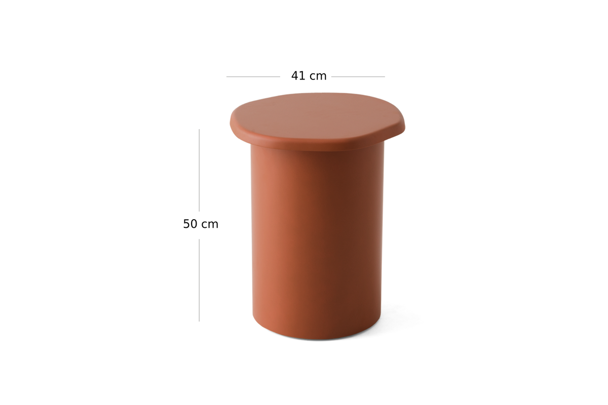 ISLAND S Orange Brown — 41 × 41 × 50 cm